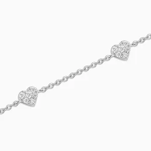 Shining Star Jewelry Adjustable Zircon Love Heart Women's Fine Bracelet thumbnail-1