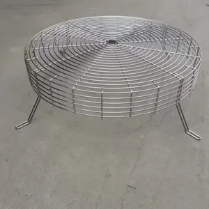 Galvanized Iron Wire Mesh Fan Guard, 0.9mm Wire, 10x10mm Opening, Electroplated Finish, 300mm Dia thumbnail-4