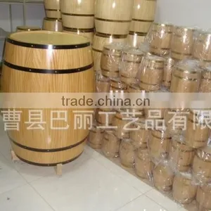 Oak Material Wood Type Sake Storage Boxes, Wooden Wine Barrels, Empty Whiskey Barrel thumbnail-1