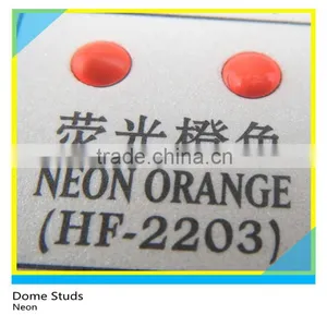 Heat Transfer Half Round Studs Neon Green Hotfix Brass Dome Studs thumbnail-2