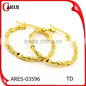 Fashion Accessories 316L Stainless Steel Hoop New 2016 Latest Gold Earring Designs thumbnail-3