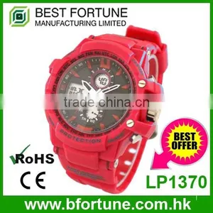 LP1370 Hong Kong Manufacturer pu Strap Digital Mvmt Watch thumbnail-1
