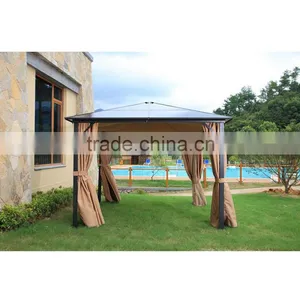 Luxury Villas Square Large Mosquito Net With Modern Outdoor Aluminum Gazebo thumbnail-2