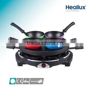 900W Home Electric Raclette Grill With ON-OFF Switch For 6 Persons RG-106 thumbnail-1