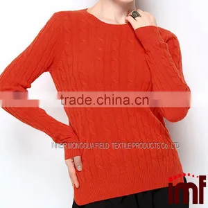 Italian Cashmere Cable Sweater thumbnail-3