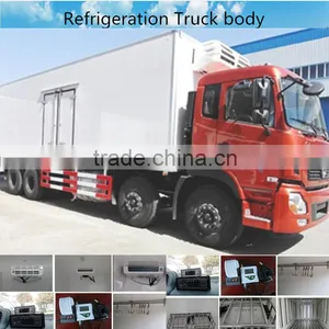 Red Color Refrigerated Truck Box Refrigerated Van Truck thumbnail-2