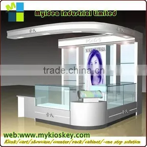 Tempered Glass Solide Mdf Cosmetic Display Shelf thumbnail-1