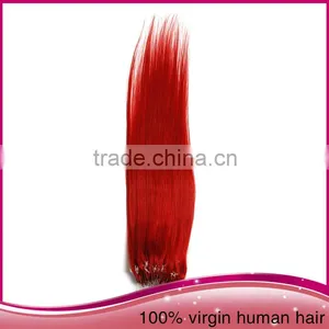 Wholesale Colorful Micro Ring Loop Hair Extension Bead India Virgin Human Hair Weave Extension thumbnail-6