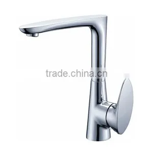Deck Mounted Solid Brass Kitchen Sink Mixer Tap From Heshan City thumbnail-1