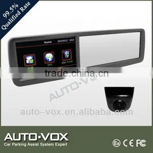 HD 1080p 4.3' LCD Bluetooth Mirror With Gps Reversing Camera thumbnail-1