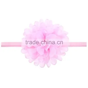 2016 New Style Girl Big Flower Headband Girls Chiffon Flower Hair Band Hair Flower Kids Large Flower Headband Wh-1749 thumbnail-3