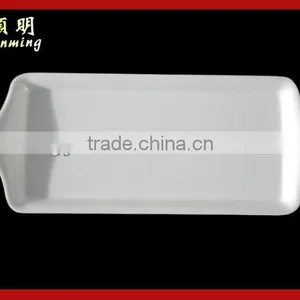 White Plastic Tray With Handle thumbnail-1
