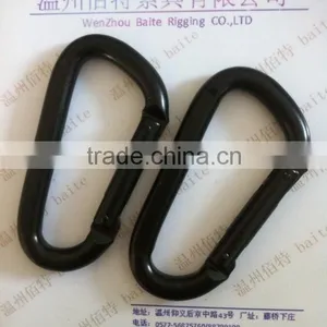 Hot Sale High Quality Black Flat Spring Snap Hook thumbnail-3