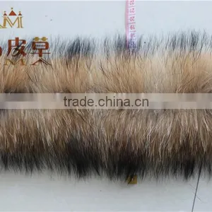 100%Factory Direct Sale Genuine Raccoon Dog Fur Trimming Strips for Hoods thumbnail-3