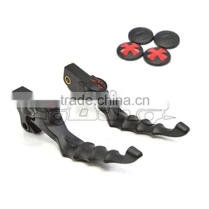 BJ-LS241-023 Hot Sale Billet Aluminum Chrome Skull Scooter Motorsport Brake Lever thumbnail-3