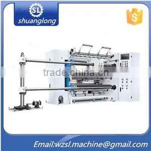 (Model SLFQ-L) Ruian Supplier PLC Control Full Automatic Slitting Rewinding Machine thumbnail-1