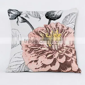 PLUS Beautiful Flower Home Decor Sofa Cushion Cover, OEM Colorful Pillowcase thumbnail-3