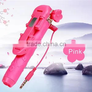 Perfectday Foldable Extendable Cable Selfie Stick Colorful 2015 New thumbnail-5