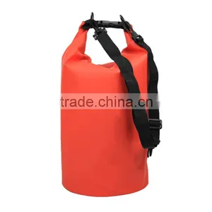 Outdoor 5L 10L 15L 20L 30L 40L 500D PVC Tarpaulin Waterproof Dry Bag With Strap thumbnail-2