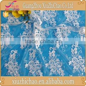 ZP0004-M Guangzhou Wedding Apparel Bridal Lace Fabric Sequins thumbnail-1