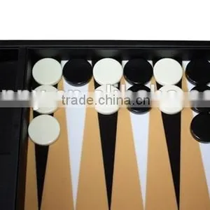 Professional Custom Antique Leather Backgammon Set And Backgammon Board thumbnail-3