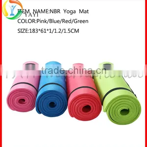 Cheap High Density NBR Exercise Yoga Mat With Carry Strap thumbnail-3