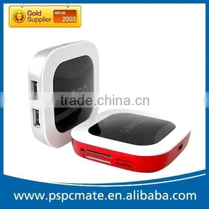 2 in 1 Newest Combo Card Reader With Usb Hub With Laser Logo Shinning Logo thumbnail-1