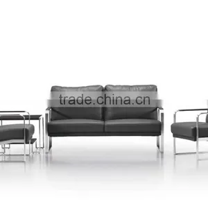 S-42 Leather Luxury Sofa Stainless Steel Fram Sofa Italy Sofa thumbnail-3