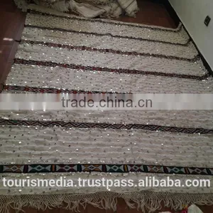 Vintage Moroccan Wedding Blanket 224cm x 184cm Wholesale of Handira thumbnail-1