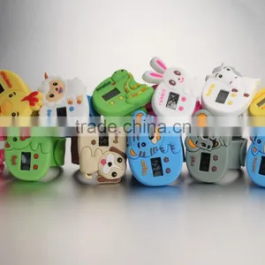 2016 Top Hot Cartoon Rabbit Silicone Snap Band Digital Watches for Children thumbnail-3