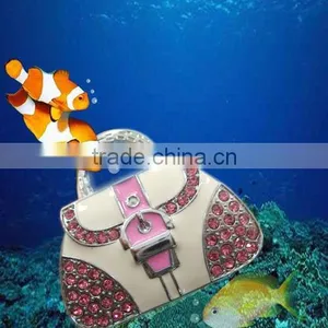 Beautiful Jewellery Hand Bag Shape USB With Keychain For Promotion thumbnail-1