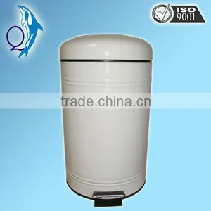 Shiny Beige Metal Step Dustbin thumbnail-1