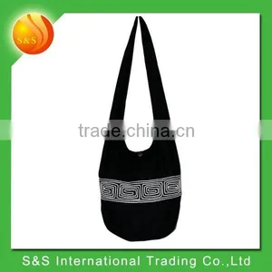 Black Hobo Hippie Sling Shoulder Bag Crossbody thumbnail-1