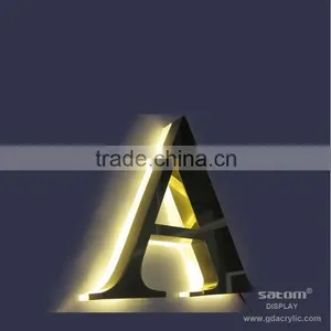 Golden Color High Class Aluminum Signs thumbnail-1