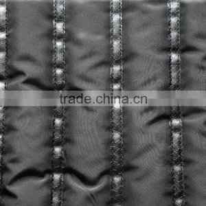 Fashion Polyester Stripe Padded Fabric With Quilting for Down Coats/jacket thumbnail-1