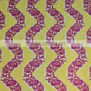 2015 New Fashion Lace Fabric for Nigerian Party With Pearls African Cord Lace Colorful Chemical Lace thumbnail-3