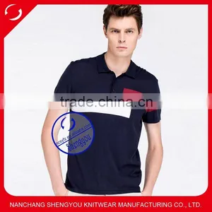 2015 Cotton Sport Top, Quality Man's Clothing, Short Sleeve Mens Polo Shirt thumbnail-1