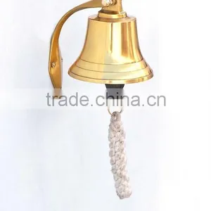 Brass Plated Hanging Ship's Bell / Decorative Ship Bells NBB 0012 thumbnail-3