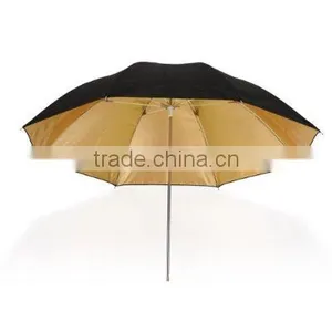 Photographic Equipment Gold Black Reflective Umbrella thumbnail-1