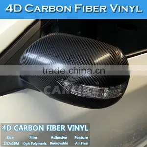 Black 4D Carbon Wrap Film For Cars/ Air Free Colored Carbon Fiber Manufacturer 5FTx98FT 1.52x30M thumbnail-6
