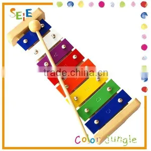 8 Keys Xylophone,Wood Toy Musical Instrument Xylophone Music Notes thumbnail-1