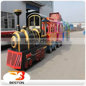 China Kids Equipment Rides Outdoor Playground Cartoon Trackless Train for Sale thumbnail-2