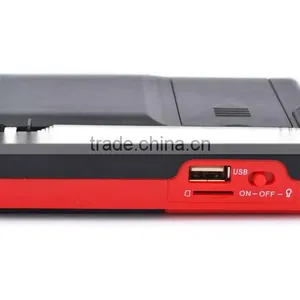 Robot-098 Portable Card Speaker,digital fm Radio,Led Lights,,mini Speaker With TF/Micro SD Card/USB Disks,radio fm thumbnail-3
