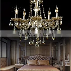 Good Quality K9 Crystal Chandelier Living Room Chandelier,Dining Room Chandelier Light With 5 Lights Cognac Color thumbnail-3