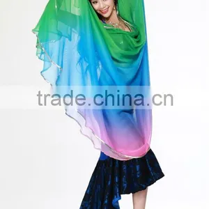 SWEGAL Belly Dance Fan Veils,belly Dance Hip Scarf Wholesale Belly Dance Hip Scarves SGBDD13010 thumbnail-1