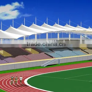 New Style Environmental Football Sports Stand Architecture Membrane Structure PVDF thumbnail-2