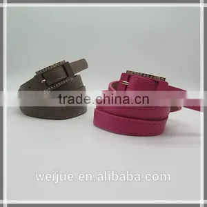Stylish Simple Skinny Belt With Diamonds for Women thumbnail-1