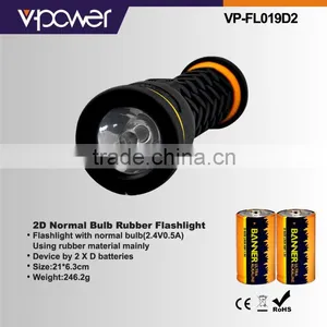 2D Normal Bulb Rubber Flashlight thumbnail-1