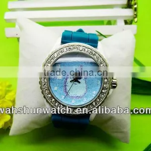 New Silicone Watch Rhinestone Silicone Watch Colorful Silicone Pattern Wrist Watch WS13242 thumbnail-1