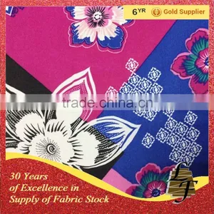 Stock Woven Cotton Rayon Printed Fabric Wholesale thumbnail-5